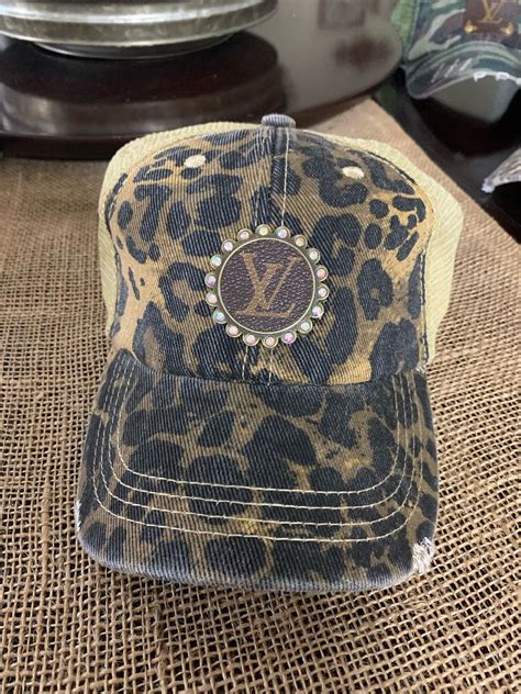 upcycled louis vuitton hat|upcycled Louis Vuitton strap.